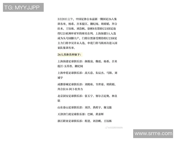 国足最新名单公布李铁执教下的新阵容及备战计划解析